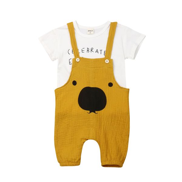 lovely infant kids baby girls boys clothes sets letter white shirt casual pants bear overall outfits summer
lovely infant kids baby girls boys clothes sets letter white shirt casual pants bear overall outfits summer