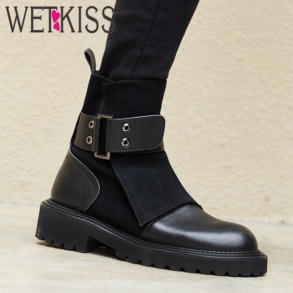 leather women ankle boots square toe suede footwear motorcycle female boot platform army shoes woman winter 2020, Black
leather women ankle boots square toe suede footwear motorcycle female boot platform army shoes woman winter 2020, Black