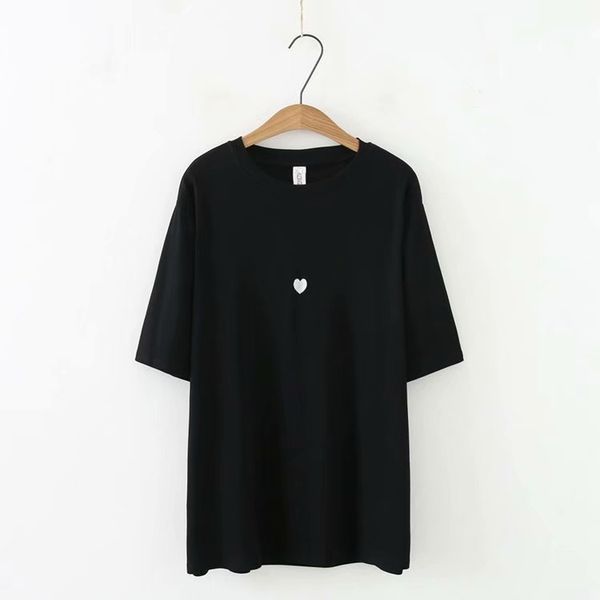 2019 plus size women t-shirts spring clothing casual fashion loose short sleeve f6-178, White
2019 plus size women t-shirts spring clothing casual fashion loose short sleeve f6-178, White