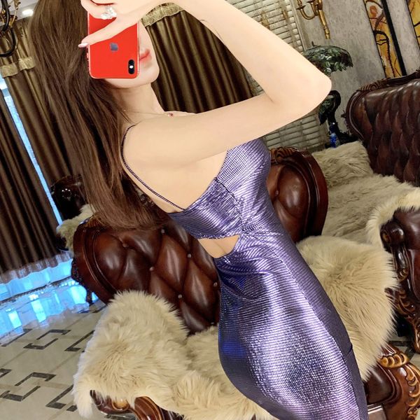 2019 new style nightclub camisole disco dancing shiny backless sheath dress 7039h245, Black;gray
2019 new style nightclub camisole disco dancing shiny backless sheath dress 7039h245, Black;gray