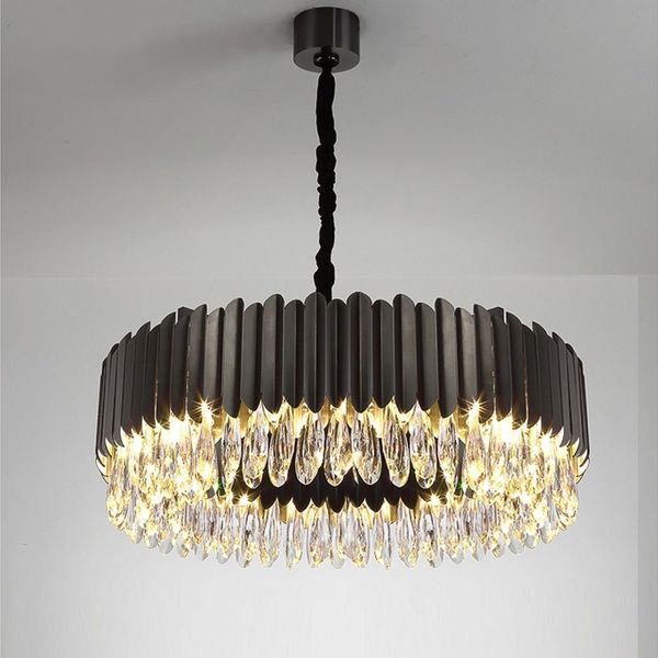 luxury crystal light chandelier stainless steel lamp ac110v 220v dinning room living room lights gold black chandeliers
luxury crystal light chandelier stainless steel lamp ac110v 220v dinning room living room lights gold black chandeliers