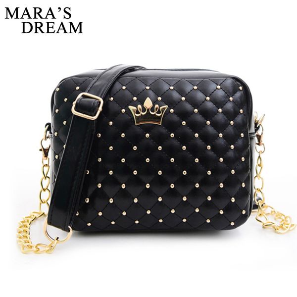 new mara's dream small women bag fashion handbag with crown mini rivet shoulder bag women messenger 2017 sale
new mara's dream small women bag fashion handbag with crown mini rivet shoulder bag women messenger 2017 sale
