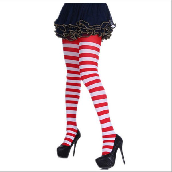 2020 women contrast color stripes tights opaque stockings full length footed pantyhose christmas cosplay costume stocking, Black;white
2020 women contrast color stripes tights opaque stockings full length footed pantyhose christmas cosplay costume stocking, Black;white