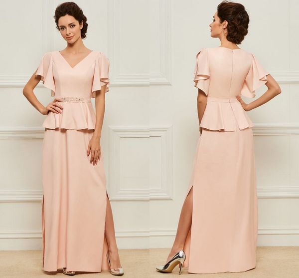elegant pink 2019 mother of the bride groom dresses plus size with juliet short sleeves beads wedding party plus size evening formal dress, Black;red
elegant pink 2019 mother of the bride groom dresses plus size with juliet short sleeves beads wedding party plus size evening formal dress, Black;red