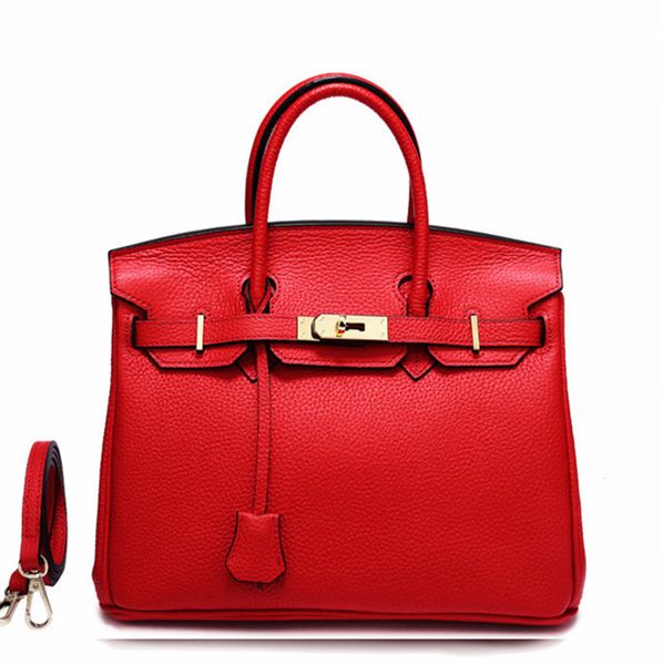 genuine leather women handbag bag european classical lichee pattern leatger fashion style women shoulder handbag for women