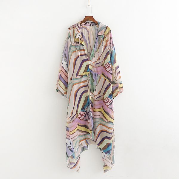 qz200 women chic color block rainbow geometric print v neck chiffon dress long sleeve ladies summer vestidos, Black;gray
qz200 women chic color block rainbow geometric print v neck chiffon dress long sleeve ladies summer vestidos, Black;gray