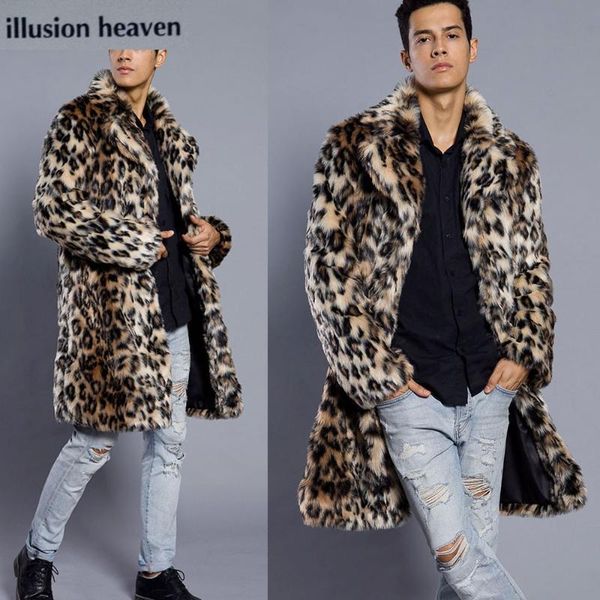 leopard print color faux fur men's suit collar coat warm coat men's new autumn and winter men clothes 2018, Black
leopard print color faux fur men's suit collar coat warm coat men's new autumn and winter men clothes 2018, Black