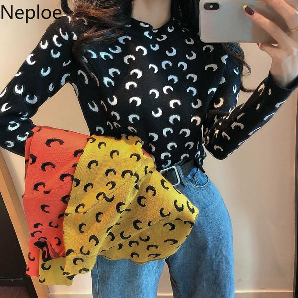 women's sweaters neploe pull femme korean moon printed long sleeve slim pullover knitwear autumn winter 2021 bottom knitted jumper 566, White;black
women's sweaters neploe pull femme korean moon printed long sleeve slim pullover knitwear autumn winter 2021 bottom knitted jumper 566, White;black