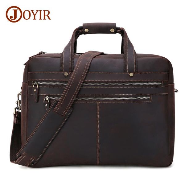 joyir genuine leather briefcase crazy horse leather 15.6" laphandbag briefcases male retro messenger bag men's travel bag
joyir genuine leather briefcase crazy horse leather 15.6" laphandbag briefcases male retro messenger bag men's travel bag