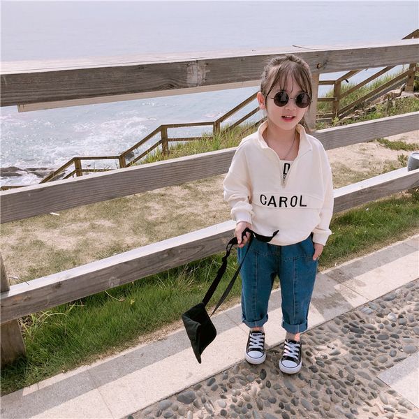 2019 autumn new arrival korean style cotton letter printed all-match hoodie with zipper for fashion cute baby girls and boys, Black
2019 autumn new arrival korean style cotton letter printed all-match hoodie with zipper for fashion cute baby girls and boys, Black