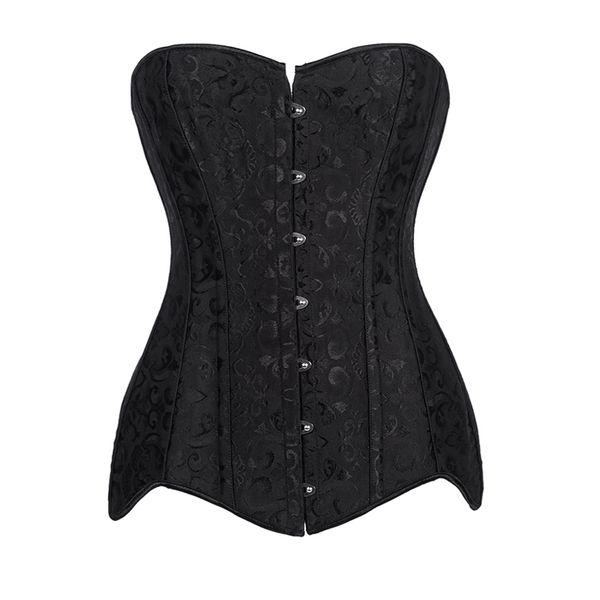 lady 14 spiral steel boned siliming corset and bustiers overbust lace up back lingerie brocade for women long corset top, Black;white
lady 14 spiral steel boned siliming corset and bustiers overbust lace up back lingerie brocade for women long corset top, Black;white