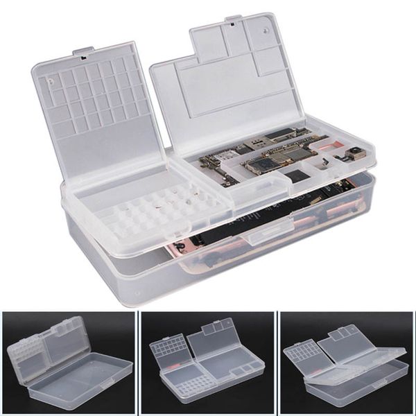 plastic parts components box multiple compartments tool box mobile phone repair storage components container toolbox
plastic parts components box multiple compartments tool box mobile phone repair storage components container toolbox