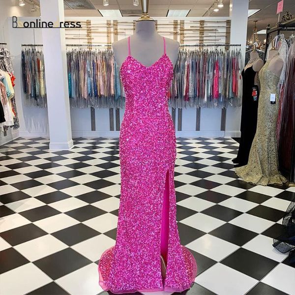фуксия пром платья sparkly sequined русалка платье спагетти ремень сплит длинная формальная партия платье платье-де-фест, White;black
фуксия пром платья sparkly sequined русалка платье спагетти ремень сплит длинная формальная партия платье платье-де-фест, White;black
