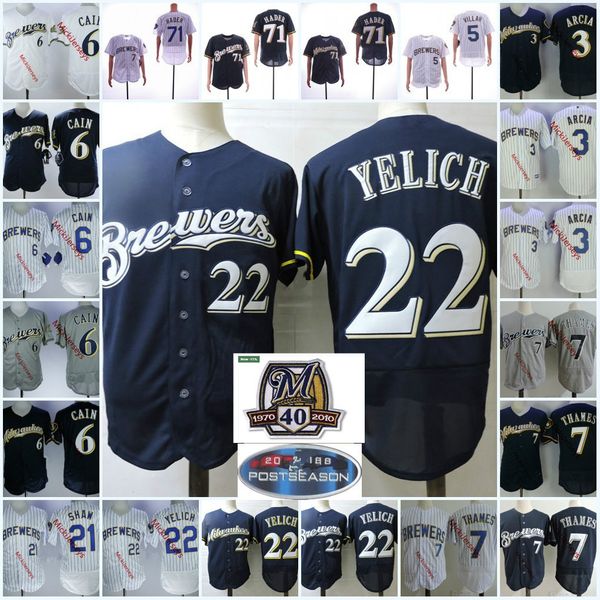 mens 7 eric thames jerseys 3 orlando arcia 5 jonathan villar 6 lorenzo cain 71 josh hader 21 travis shaw 22 christian yelich jersey s-3xl, Black;red
mens 7 eric thames jerseys 3 orlando arcia 5 jonathan villar 6 lorenzo cain 71 josh hader 21 travis shaw 22 christian yelich jersey s-3xl, Black;red