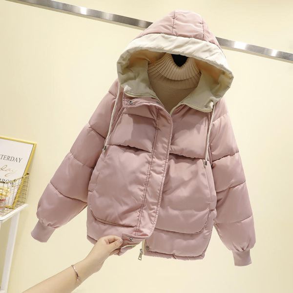 winter woman jacket casual warm thick down cotton coat female loose hooded short winter jacket outerwear casaco feminino q2615, Black
winter woman jacket casual warm thick down cotton coat female loose hooded short winter jacket outerwear casaco feminino q2615, Black