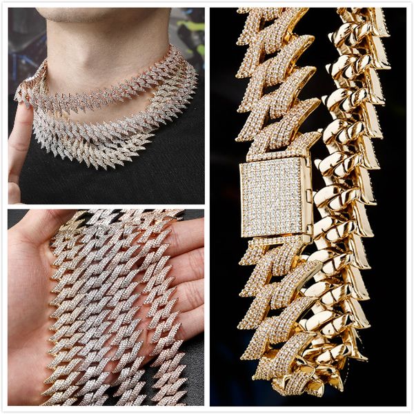 new arrival personalized mens 18k gold plated cuban link chain necklace hip hop cubic zirconia bing choker long chains jewelry for guys, Silver
new arrival personalized mens 18k gold plated cuban link chain necklace hip hop cubic zirconia bing choker long chains jewelry for guys, Silver