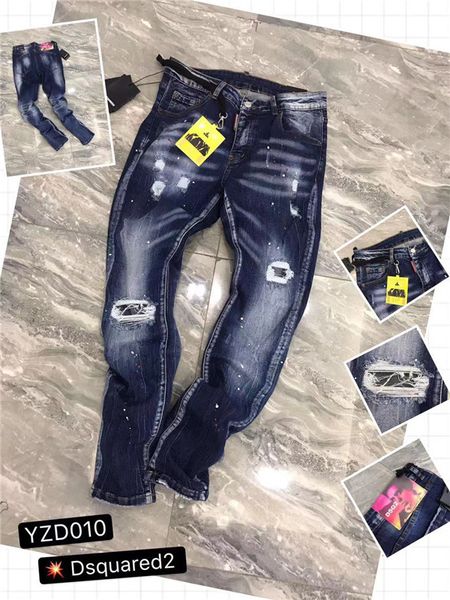 brand new mens jeans distressed ripped biker jeans slim fit motorcycle biker denim jeans 2019 fashion designer pants1, Blue
brand new mens jeans distressed ripped biker jeans slim fit motorcycle biker denim jeans 2019 fashion designer pants1, Blue