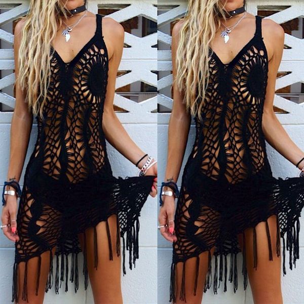 solid women crochet knitted bathing suit bikini cover up beach dress swimwear v neck tassels swimsuit swim dress bathing suit, Blue;gray
solid women crochet knitted bathing suit bikini cover up beach dress swimwear v neck tassels swimsuit swim dress bathing suit, Blue;gray