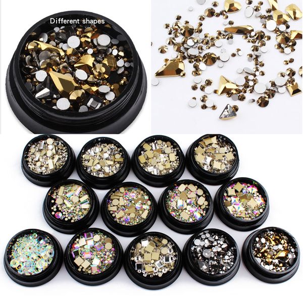 1 box irregular diamond mixed colorful rhinestones for nails 3d crystal stones for nail art decorations diy design manicure, Silver;gold
1 box irregular diamond mixed colorful rhinestones for nails 3d crystal stones for nail art decorations diy design manicure, Silver;gold