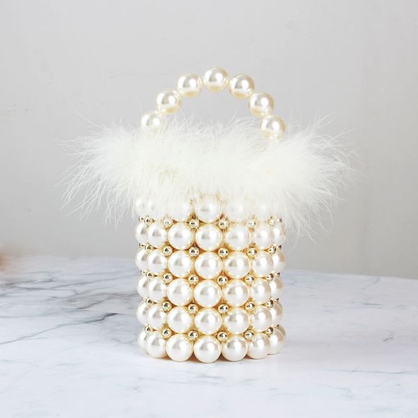 pearl bucket evening bag women luxury designer korean handmade ostrich fur feather clutch bag ladies shoulder bags
pearl bucket evening bag women luxury designer korean handmade ostrich fur feather clutch bag ladies shoulder bags