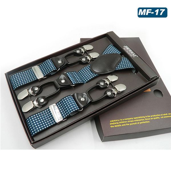 2019 fashion suspenders luxury braces 6 clips leather suspender belt straps european size male style gift for father/husband, Black;white
2019 fashion suspenders luxury braces 6 clips leather suspender belt straps european size male style gift for father/husband, Black;white