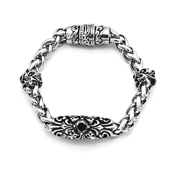 vintage black zircon cross bracelet titanium steel male biker bracelets bangles 8mm thick magnetic buckle jewelry
vintage black zircon cross bracelet titanium steel male biker bracelets bangles 8mm thick magnetic buckle jewelry