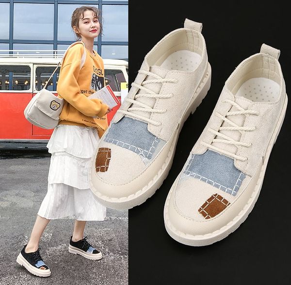 women shoes women casual thick bottom flats lace-up fashion ladies autumn vulcanized shoes white sneakers, Black
women shoes women casual thick bottom flats lace-up fashion ladies autumn vulcanized shoes white sneakers, Black