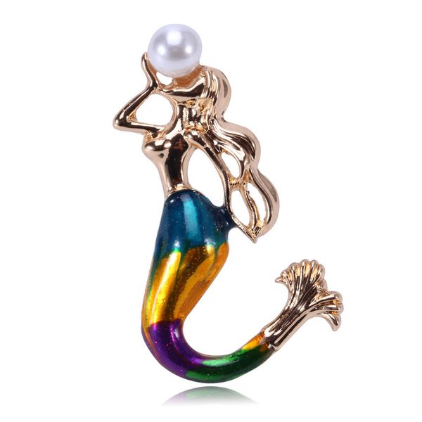 zhang painted dripping oil mermaid pectoral pearl pin noble ceremony banquet commemoration, Gray
zhang painted dripping oil mermaid pectoral pearl pin noble ceremony banquet commemoration, Gray