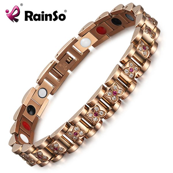 rainso magnetic health bracelet bangle for women flower zircon charm chain link hologram bracelet female luxury jewelry healing, Golden;silver
rainso magnetic health bracelet bangle for women flower zircon charm chain link hologram bracelet female luxury jewelry healing, Golden;silver