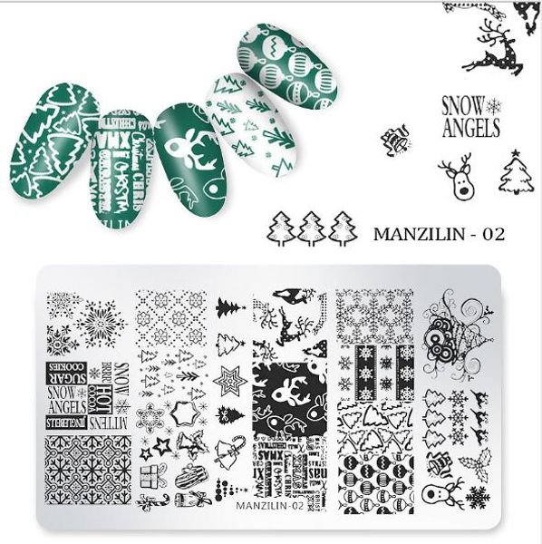 health beauty christmas nail stamping plate snowflakes maple leaf winter image geometric polish stencil nail art template mold, White
health beauty christmas nail stamping plate snowflakes maple leaf winter image geometric polish stencil nail art template mold, White