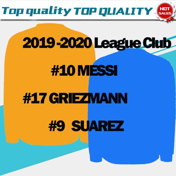 2019 с длинными рукавами # 10 messi # 17 griezmann футболки для дома 19 20 мужские футболки с длинным рукавом # 9 suarez # 8 arthur футболка, Black;yellow
2019 с длинными рукавами # 10 messi # 17 griezmann футболки для дома 19 20 мужские футболки с длинным рукавом # 9 suarez # 8 arthur футболка, Black;yellow
