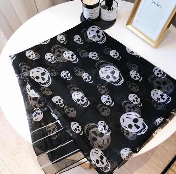 skull head scarf female spring and autumn new ghost head print seaside sunscreen beach towel scarf air conditioning large shawl, Blue;gray 
skull head scarf female spring and autumn new ghost head print seaside sunscreen beach towel scarf air conditioning large shawl, Blue;gray
