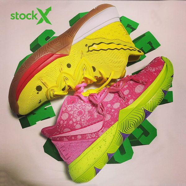 2019 new sponge bob kyrie 5 with stock x shoes patrick pink squidward mens basketball shoes irving 5 sport designer sneakers, Black
2019 new sponge bob kyrie 5 with stock x shoes patrick pink squidward mens basketball shoes irving 5 sport designer sneakers, Black