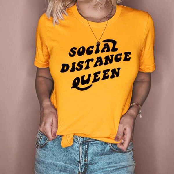 social distance queen women tshirt summer short sleeve quarantine t shirt cotton causal aesthetic tees 90s dropshipping, White
social distance queen women tshirt summer short sleeve quarantine t shirt cotton causal aesthetic tees 90s dropshipping, White