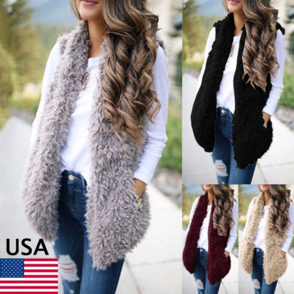 new winter fleece vest jacket women warm gilet outwear long slim vest faux fur waistcoat jacket winter lady fashion casual coat, Black;white
new winter fleece vest jacket women warm gilet outwear long slim vest faux fur waistcoat jacket winter lady fashion casual coat, Black;white