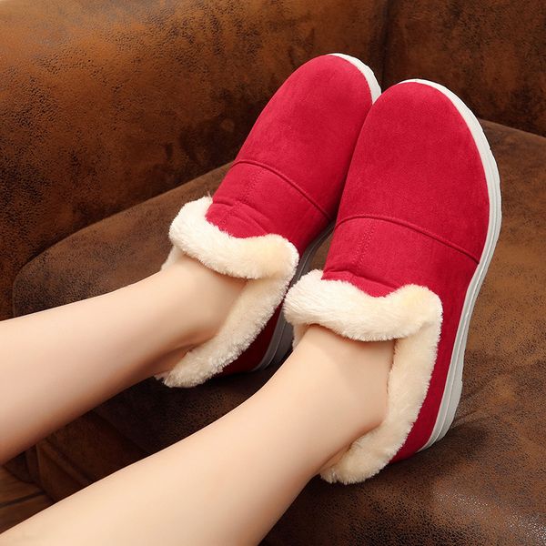 women old beijing cotton boots 2018 snow boots flat heels woman red round toe cotton shoes women's warm shoes winter, Black
women old beijing cotton boots 2018 snow boots flat heels woman red round toe cotton shoes women's warm shoes winter, Black