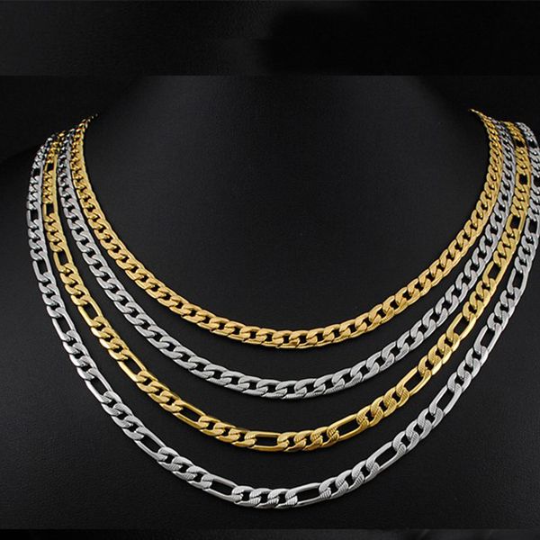 2020 wholesale figaro stainless steel men necklace personalized gold chain long men's male chocker hip hop jewelry, Silver
2020 wholesale figaro stainless steel men necklace personalized gold chain long men's male chocker hip hop jewelry, Silver