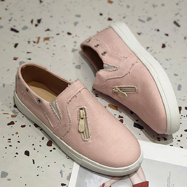 women canvas flat shoes ladies elastic band slip on zipper casual comfort walking female loafers fashion nice autumn plus size, Black
women canvas flat shoes ladies elastic band slip on zipper casual comfort walking female loafers fashion nice autumn plus size, Black
