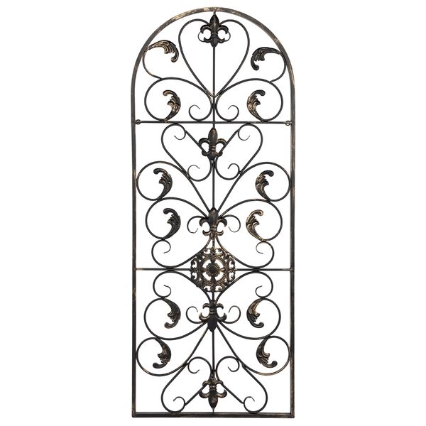 41.5" semi-circular retro decorative spanish arch wall art victorian style iron ornament
41.5" semi-circular retro decorative spanish arch wall art victorian style iron ornament
