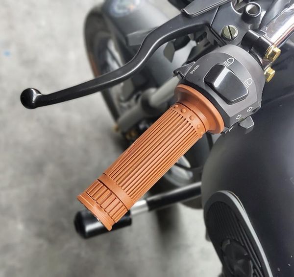 universal 7/8'' 22mm vintage rubber motorcycle handle grips coffee motorbike handlebar grips
universal 7/8'' 22mm vintage rubber motorcycle handle grips coffee motorbike handlebar grips