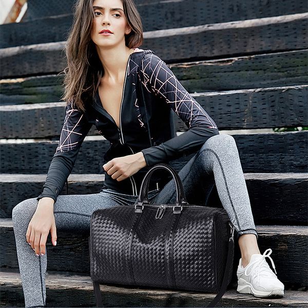 fashion pu leather woven pattern travel bag large capacity men women shoulder bags business travel bag luggage duffle
fashion pu leather woven pattern travel bag large capacity men women shoulder bags business travel bag luggage duffle