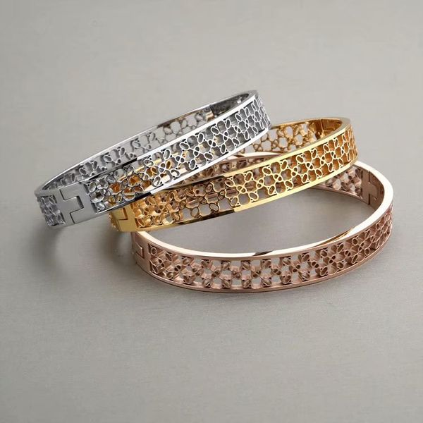 fashion jewelry stainless steel bracelet bangle 18k gold silver rose gold plated hollowing out bracelet for women men, Black
fashion jewelry stainless steel bracelet bangle 18k gold silver rose gold plated hollowing out bracelet for women men, Black