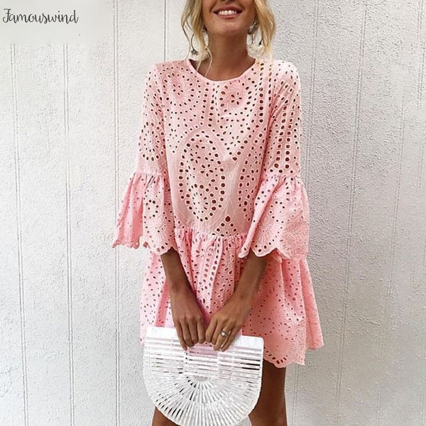 elegant lace dress white kimono sleeve crochet women 2019 summer 4 3 sleeve casual tunic dress beach short dress vestidos, Black;gray
elegant lace dress white kimono sleeve crochet women 2019 summer 4 3 sleeve casual tunic dress beach short dress vestidos, Black;gray