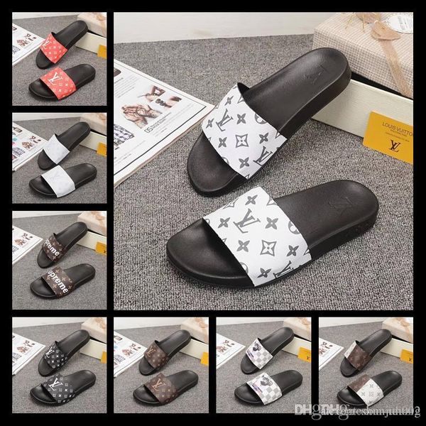 19ss men women sandals designer shoes luxury slide summer fashion wide flat slippery sandals slipper flip flop size 35-46 flower box, Blue;gray
19ss men women sandals designer shoes luxury slide summer fashion wide flat slippery sandals slipper flip flop size 35-46 flower box, Blue;gray