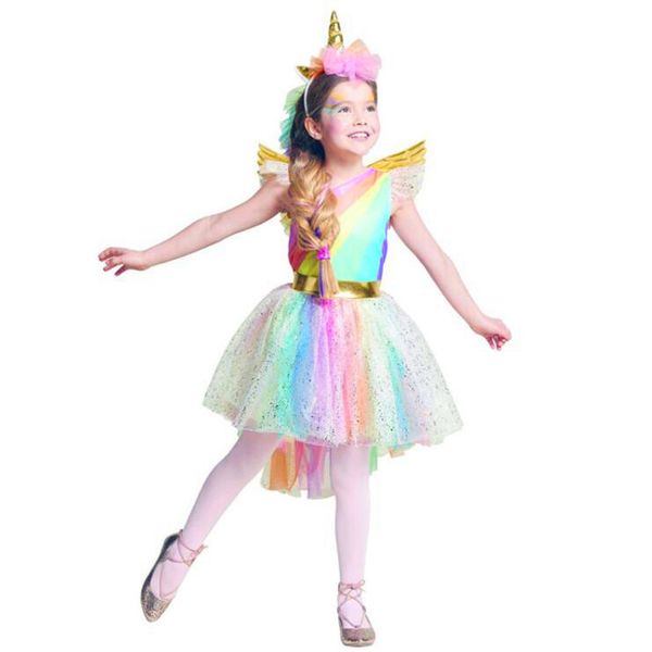 2019 horses the unicorn unicorn rainbow girl halloween party girls cosplay role-playing game clothing children's festival, Black;red
2019 horses the unicorn unicorn rainbow girl halloween party girls cosplay role-playing game clothing children's festival, Black;red