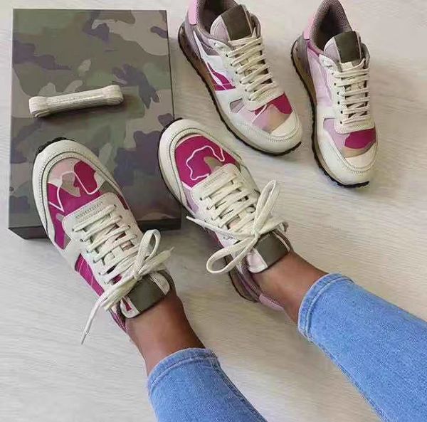 men shoes camouflage rockrunner sneaker fashion women mesh fabric studded shoes real leather runners trainers with box eu35-45, Black
men shoes camouflage rockrunner sneaker fashion women mesh fabric studded shoes real leather runners trainers with box eu35-45, Black