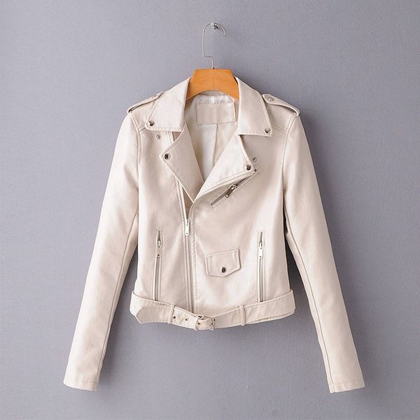 pu new autumn women streetwear slim pu faux leather jacket casual female zipper turn down collar red short coat outwear, Black
pu new autumn women streetwear slim pu faux leather jacket casual female zipper turn down collar red short coat outwear, Black