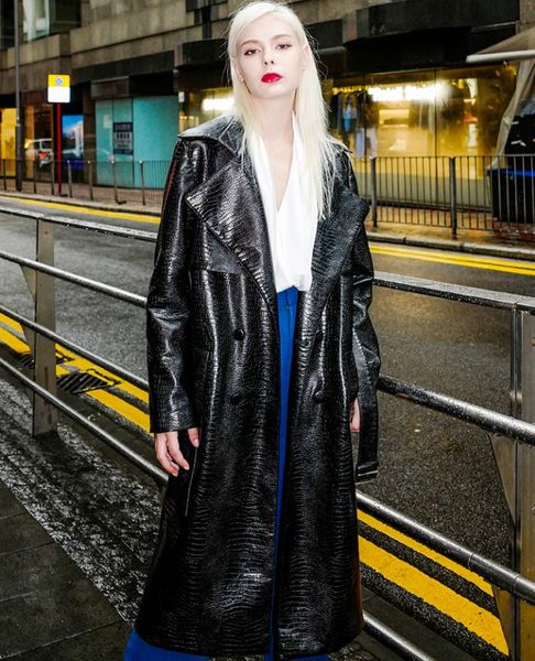 fashion brand imitation crocodile pattern pu leather jacket female street style was thin long leather jacket wq203 dropship, Black
fashion brand imitation crocodile pattern pu leather jacket female street style was thin long leather jacket wq203 dropship, Black
