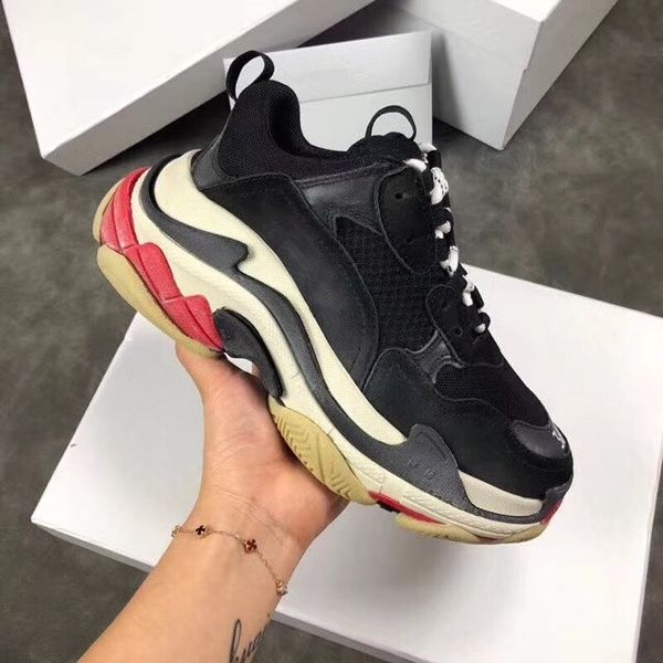 designer casual shoes fashion luxury ladies dad sneaker paris triple s chaussures de course sneaker combination soles boots street footwear, Black
designer casual shoes fashion luxury ladies dad sneaker paris triple s chaussures de course sneaker combination soles boots street footwear, Black