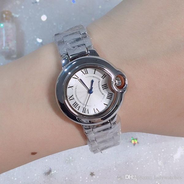 couple classic men's women's watches 36mm/28mm quartz movement watch blue balloon silver full steel case strap lover's fa, Slivery;brown
couple classic men's women's watches 36mm/28mm quartz movement watch blue balloon silver full steel case strap lover's fa, Slivery;brown